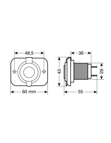 DOPPIA PRESA USB EXT8 12/24V 39005 LAMPA
