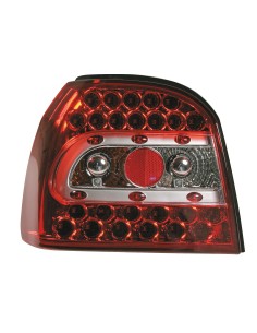 COPPIA FANALE POSTERIORE PERFORMANCE-LED VW GOLF III ROSSO I 8/91- in poi 8/97 09323 LAMPA