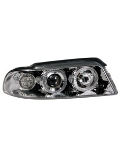 COPPIA FARO ANTERIORE PROIETTORE ANGEL -EYES AUDI A4 95- in poi 01, CROMO 09846 LAMPA