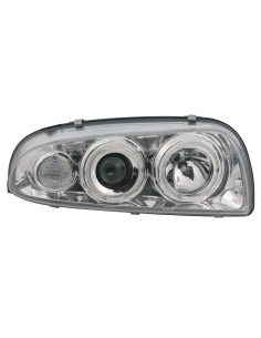 COPPIA FARO ANTERIORE PROIETTORE ANGEL -EYES FORD FIESTA '96 09852 LAMPA