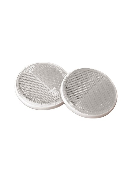 COPPIA CATARINFRANGENTE ROTONDI BIANCHI OMOLOGATI DIAM.65MM 20544 LAMPA