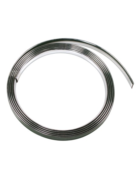 PROFILO ADESIVO CHROME-STRIPE FLAT TYPE 21MM X 4M 20873 LAMPA