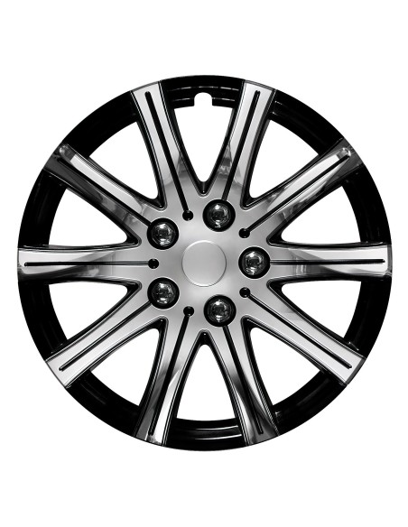 SERIE COPRICERCHIO/COPPA RUOTA CROMATE CC-124 15 BLACK-CHROME 31051 LAMPA