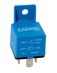 RELE' UNIVERSALE 12V-30A 4 CONTATTI 45500 LAMPA