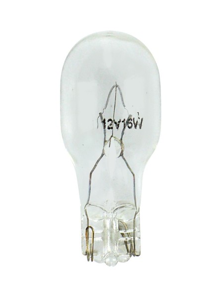 COPPIA LAMPADINA ZOCCOLO VETRO 16W W16W 58099 LAMPA