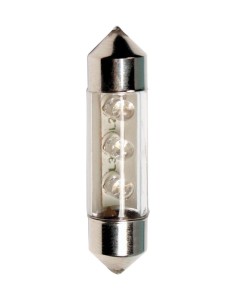 COPPIA LAMPADINA SIL.36MM 3LED BIAN 58394 LAMPA