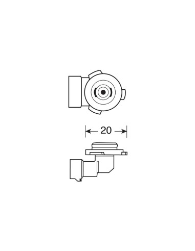 12V Lampada alogena - HB3 - 60W - P20d - 1 pz  - Scatola