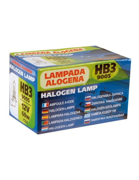 12V Lampada alogena - HB3 - 60W - P20d - 1 pz  - Scatola