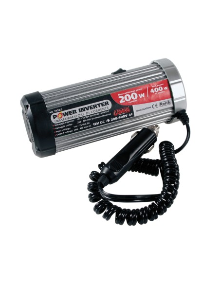POWER INVERTER 200W 12- in poi 220V SPUNTO 400W ROHS 74520 LAMPA
