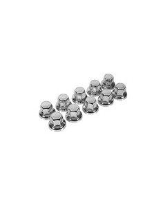 SET 10 PZ.COPRIBULLONI 32MM ACCIAIO INOX TESTA PIATTA 98051 LAMPA