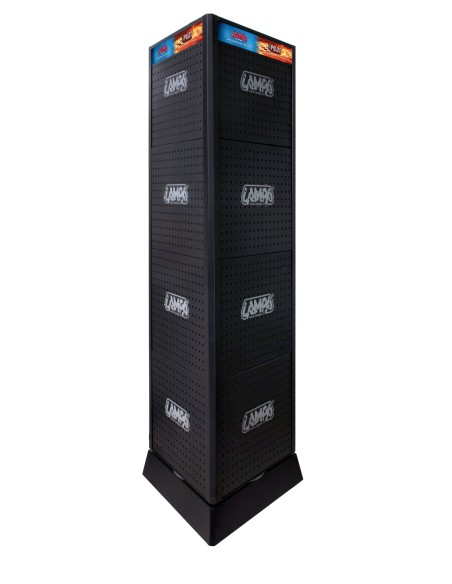 ESPOSITORE ROTANTE TRIFACCIALE (TIPO TOTEM)PER INTERNI (F) 98999 LAMPA