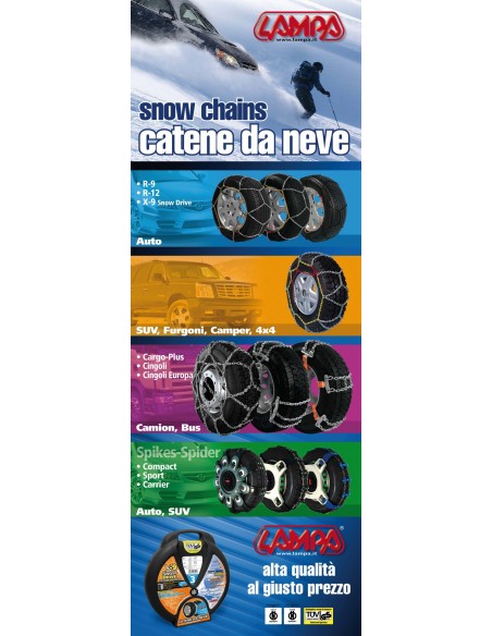 KIT LOCANDINA CON PIEDISTALLO (CATENE NEVE) 99199 LAMPA