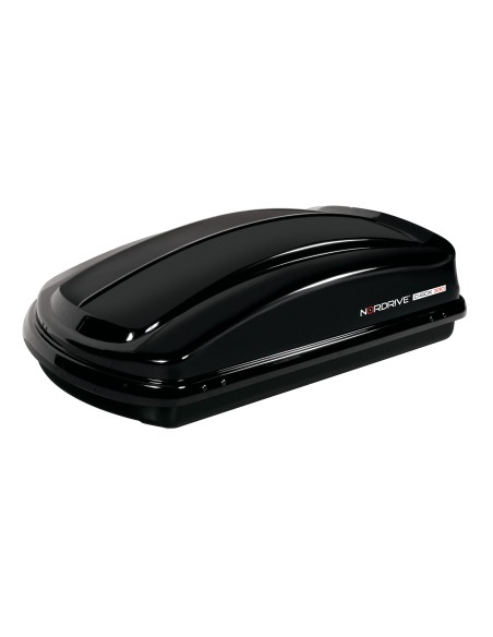 CARGO BOX TETTO ABS LT.330 NERO LUCIDO LISCIO MM.1300X780X370 N60002 LAMPA