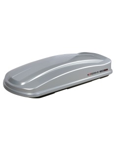 CARGO BOX TETTO ABS LT.430 SILVER METALL.LISCIO MM.1900X780X370 N60011 LAMPA