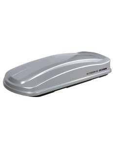 CARGO BOX TETTO ABS LT.530 SILVER METALL.LISCIO MM.2010X900X400 N60021 LAMPA