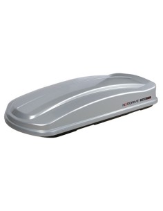 CARGO BOX TETTO ABS LT.530 SILVER METALL.LISCIO DOPPIA APERTURA MM.2010X900X400 N60024 LAMPA