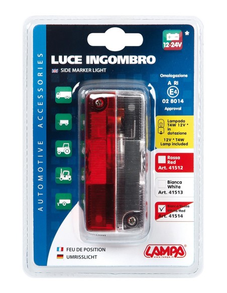 LUCE INGOMBRO BIANCA/ROSSO A 41514 LAMPA