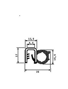 TRAFILATO PSL PER CABINE 050010 SICCOM