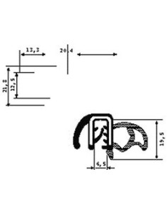 TRAFILATO PSL VANO PORTA PUNTO'99 052225 SICCOM