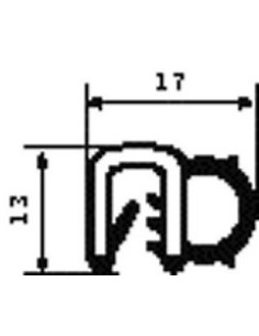 TRAFILATO PSL VANO PORTA DA 25 MT 053070 SICCOM