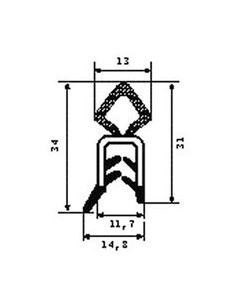 TRAFILATO PSL VANO BAULE SUZUKY 053071 SICCOM