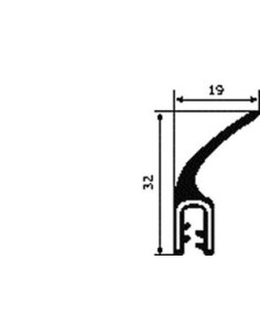 TRAFILATO PL PVC CON ALETTA DA 100 MT 053217 SICCOM