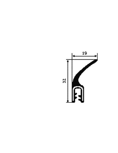 TRAFILATO PL PVC CON ALETTA DA 100 MT 053217 SICCOM