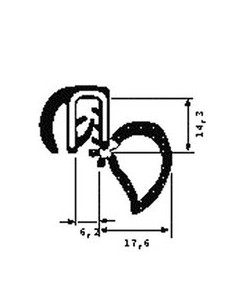 TRAFILATO PSL VANO PORTA FIAT PALIO 054035 SICCOM