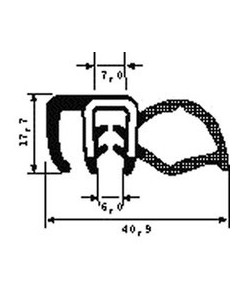 TRAFILATO PSL VANO PORTA 057021 SICCOM