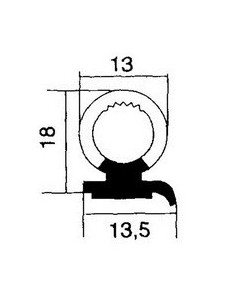 TRAFILATO GOMMA SPUGNA 068515 SICCOM