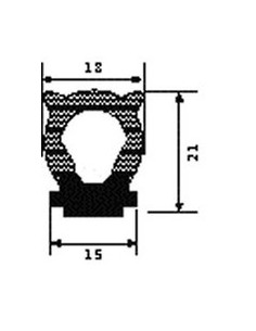 TRAFILATO GOMMA SPUGNA+BIADESIVO 068875 SICCOM