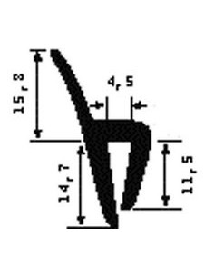 TRAFILATO GOMMA PIENA PER SERRE 069015 SICCOM