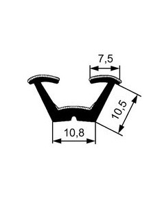 TRAFILATO RETTILINEO FLOCCATO 620001098N SICCOM