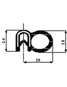 TRAFILATO PSL VANO PORTA -IN ROTOLI PEUGEOT 820465115Z SICCOM