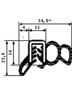 TRAFILATO PS+L VANO PORTA 822266113U SICCOM