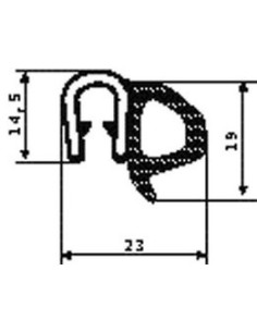GUARNIZIONE VANO PORTA PEUGEOT 850002112G SICCOM