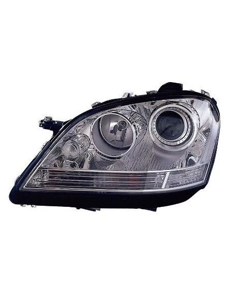FARO FANALE PROIETTORE ANTERIORE MERCEDES CLASSE M 2006 XENON PARABOLA NERA DX DEPO 22350