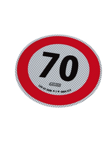 DISCO LIMITE VELOCITA' 70 KM OMOLOGATO DIAMETRO 2