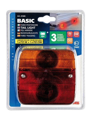 Basic, fanale posteriore 3 funzioni 12V