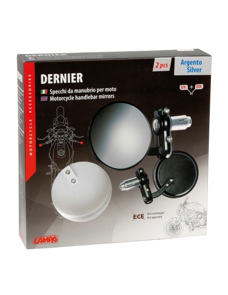 COPPIA SPECCHI DERNIERARGEN PER MANUBRIO MOTO