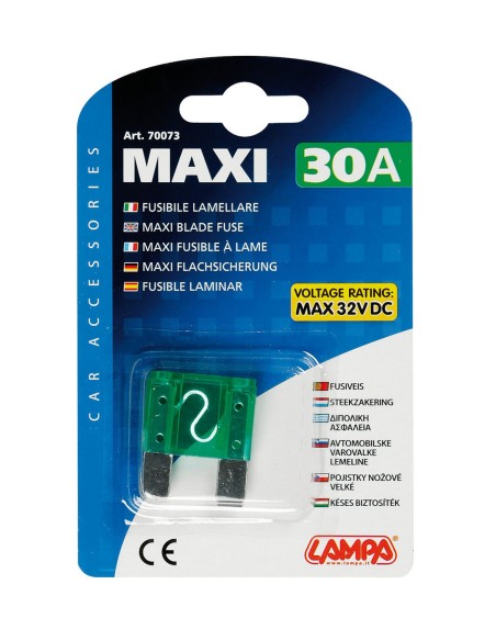 Fusibile lamellare Maxi, 12/32V - 30A