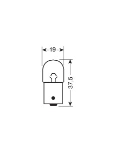 12V Lampada sferica - R10W - 10W - BA15s - 10 pz  - Scatola 2