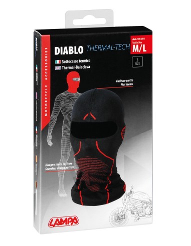 Diablo, sottocasco termico - M/L - 55-58 cm