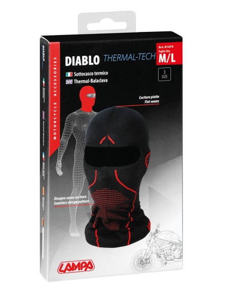 Diablo, sottocasco termico - M/L - 55-58 cm