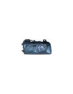 FARO ANTERIORE PROIETTORE SX 2H1 PR REG EL BMW SERIE 3 E36 12/90 in poi  VETRO LISCIO (ZKW)