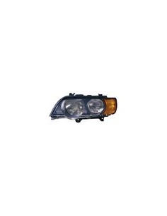 FARO ANTERIORE PROIETTORE DX H7-HB3 C/FAN ARANCIO C/MOT EL BMW X5 E53 09/99 in poi 12/03