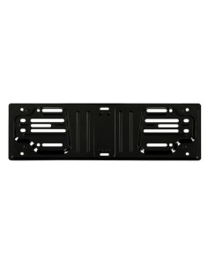 Porta targa anteriore in acciaio - Nero
