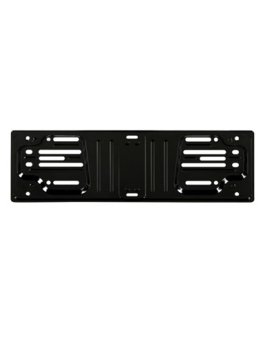 Porta targa anteriore in acciaio - Nero