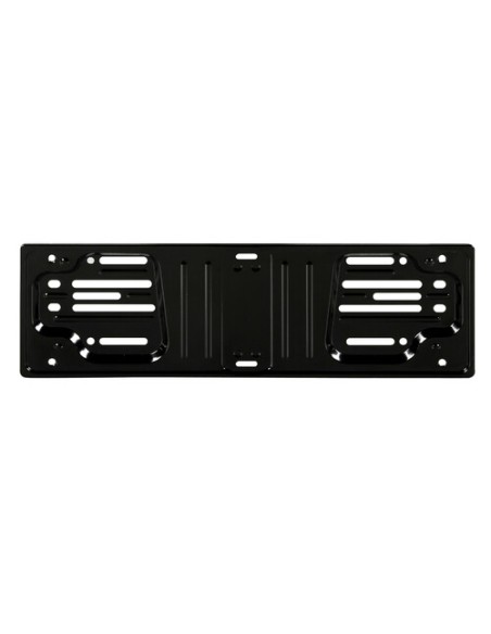 Porta targa anteriore in acciaio - Nero