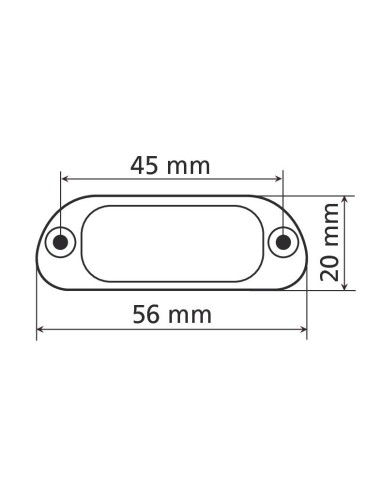 LUCE TARGA 4 LED BIANCA 90162 LAMPA
